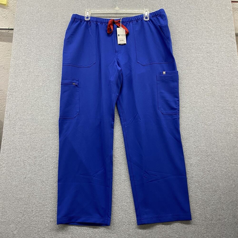 FIGS Cairo Cargo Scrub Pants Men’s 3XL Royal Blue NWT PO 5670 Technical Collectn